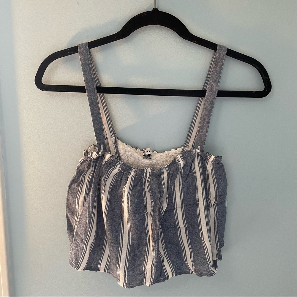 Hollister Striped Flowy Crop